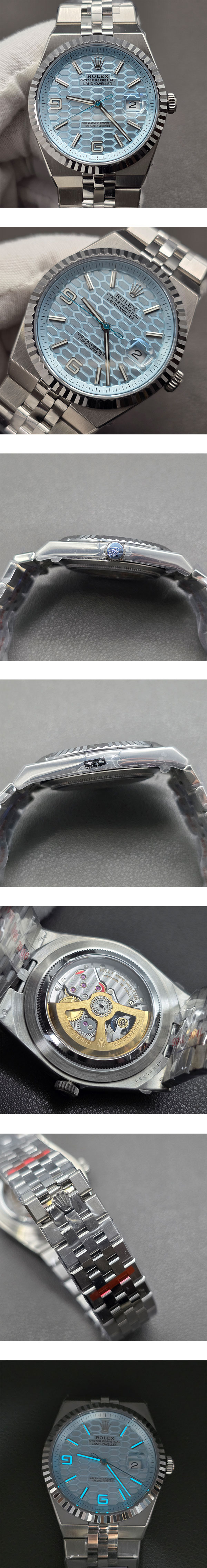 【EB工場】ロレックス M127336-0001 ランドドゥエラー 40mm アイスブルー 加重版 スーパーコピー時計